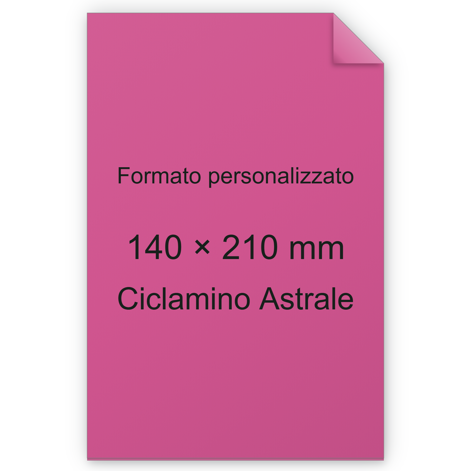 Cartoncino Favini, Burano, 140 g/m², 140x210 mm, CICLAMINO ASTRALE 58 bra583A5