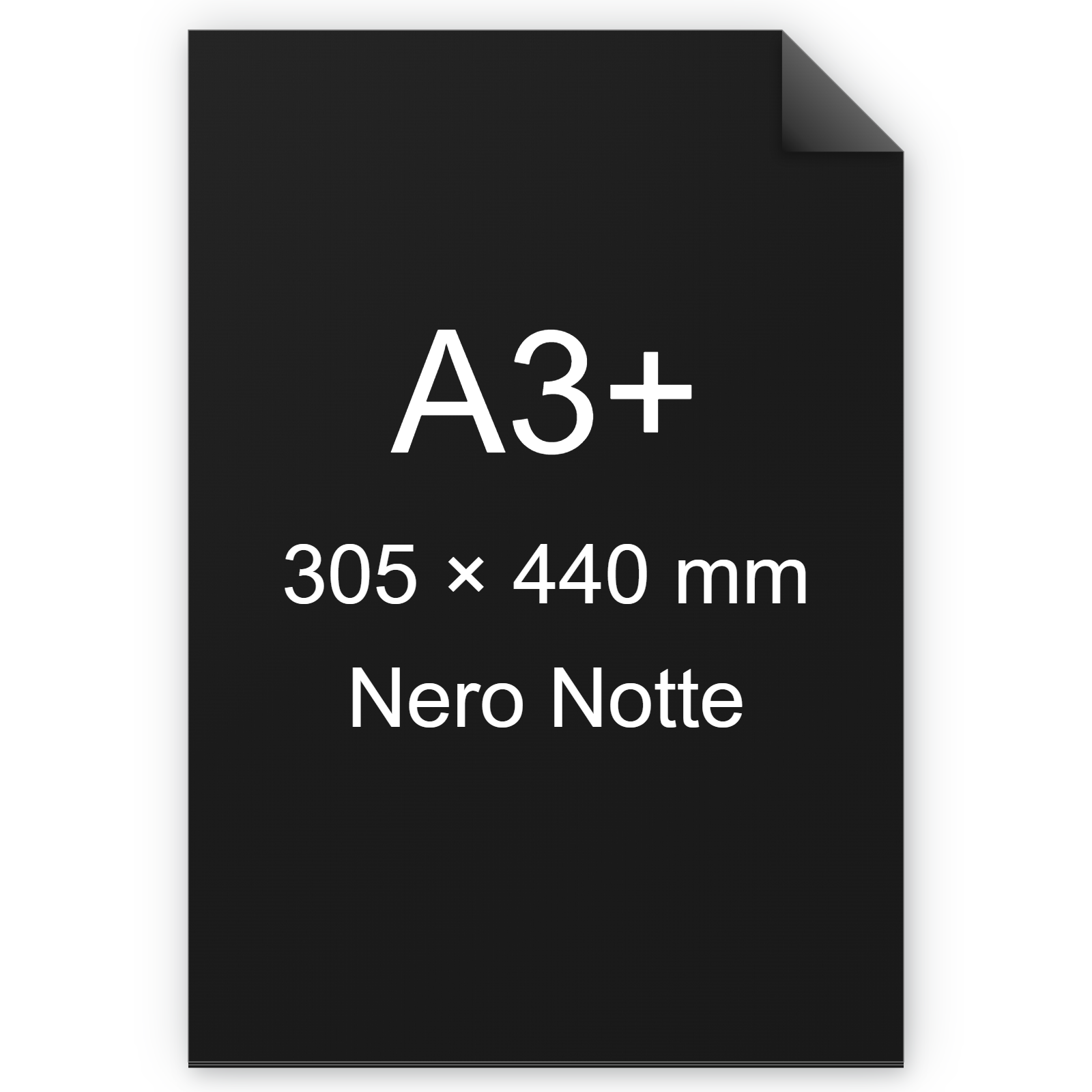 Cartoncino Favini, Burano, 200 g/m², A3+, NERO NOTTE 63 BRA602a3+
