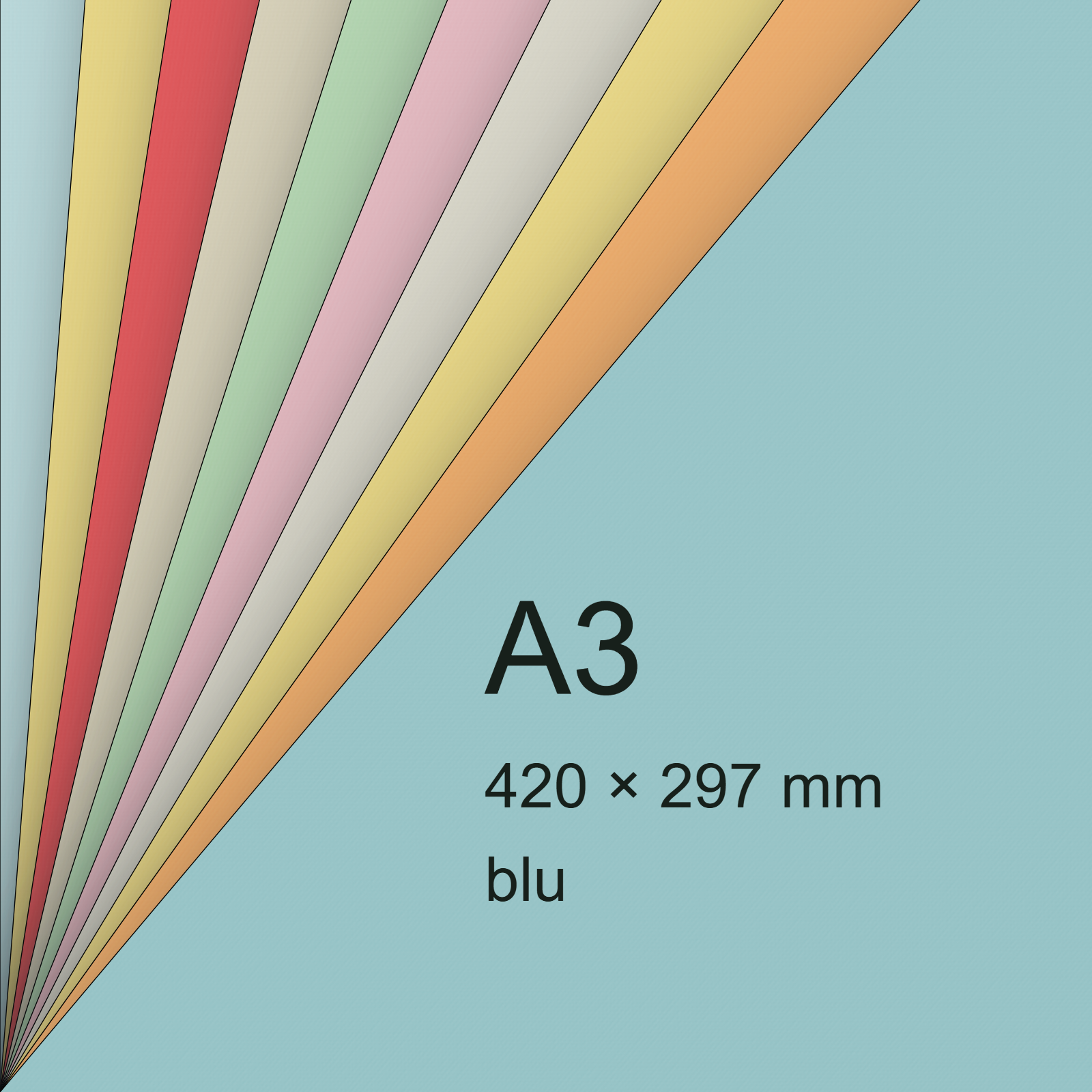 Cartoncino ManilaFormosa BLU, a3, 140gr BRA525a3 - immagine aggiuntiva