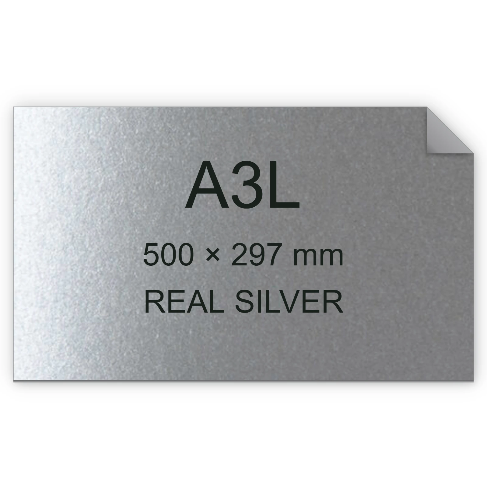 Cartoncino Favini, Majestic Luxus, 290 g/m², A3L, REAL SILVER bra606a3l