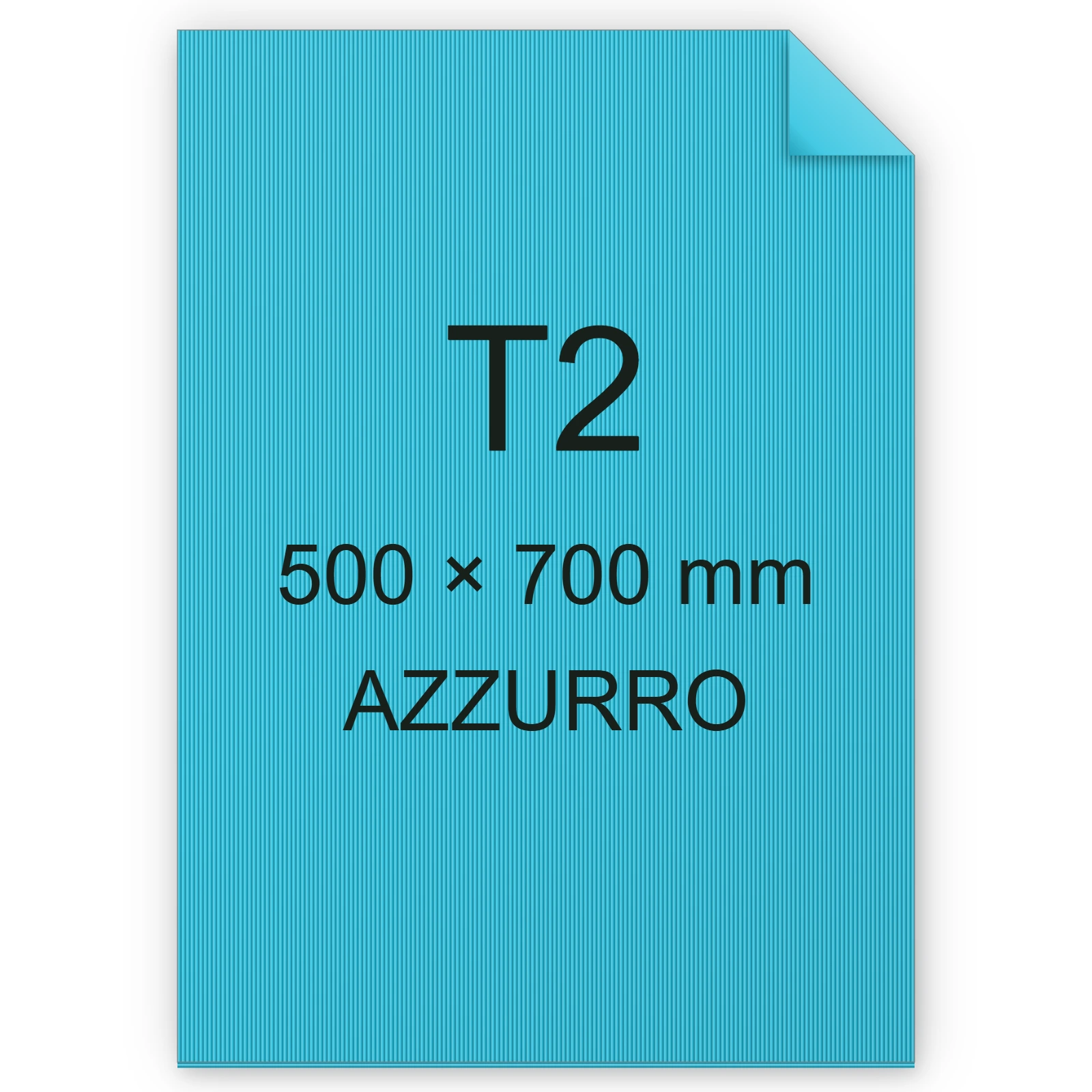 Cartoncino Favini, Sigillo Ondulato, 275 g/m², T2, AZZURRO FAVA35G041