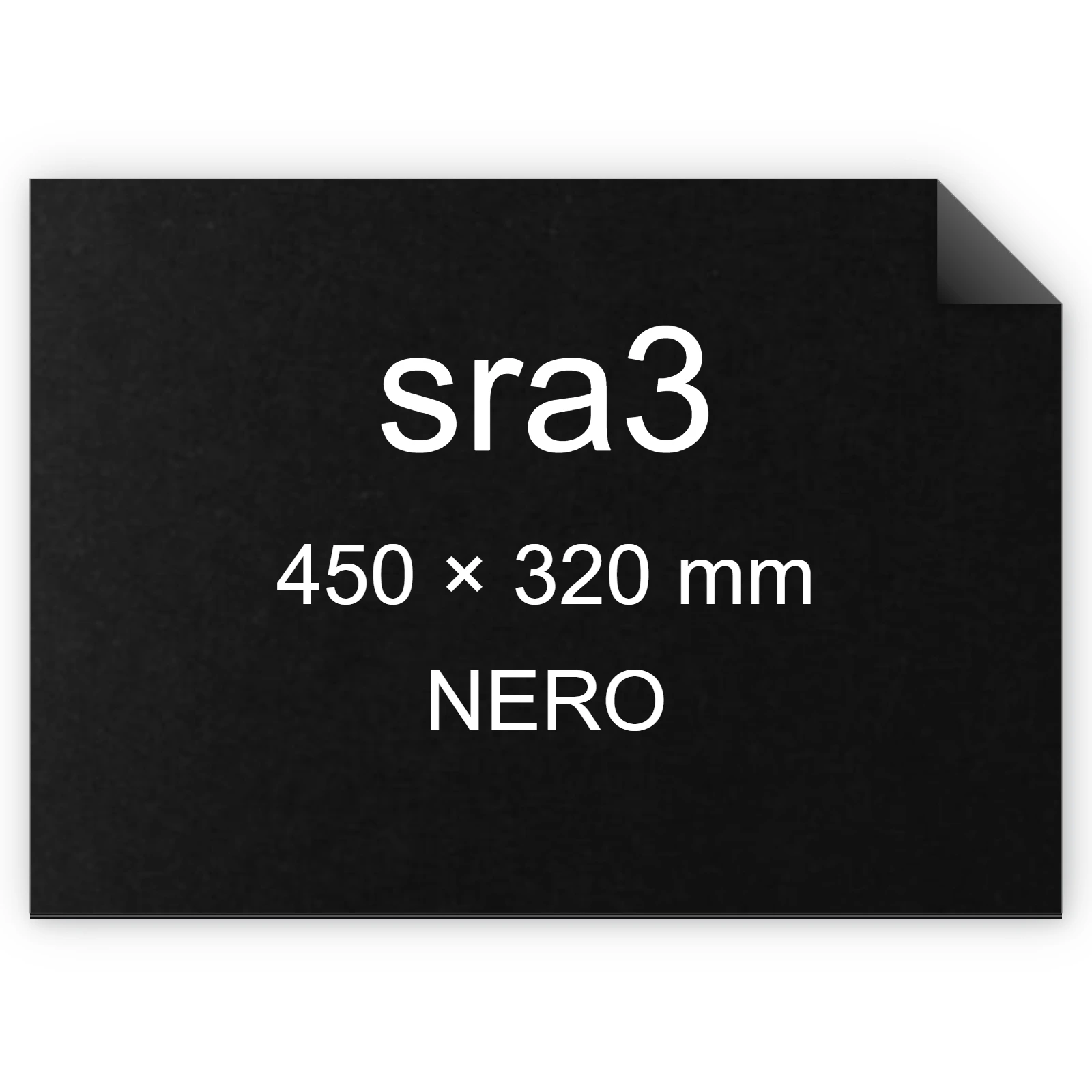 Cartoncino Favini, Sumo (2 mm), 1350 g/m², SRA3, NERO BRA92sra3