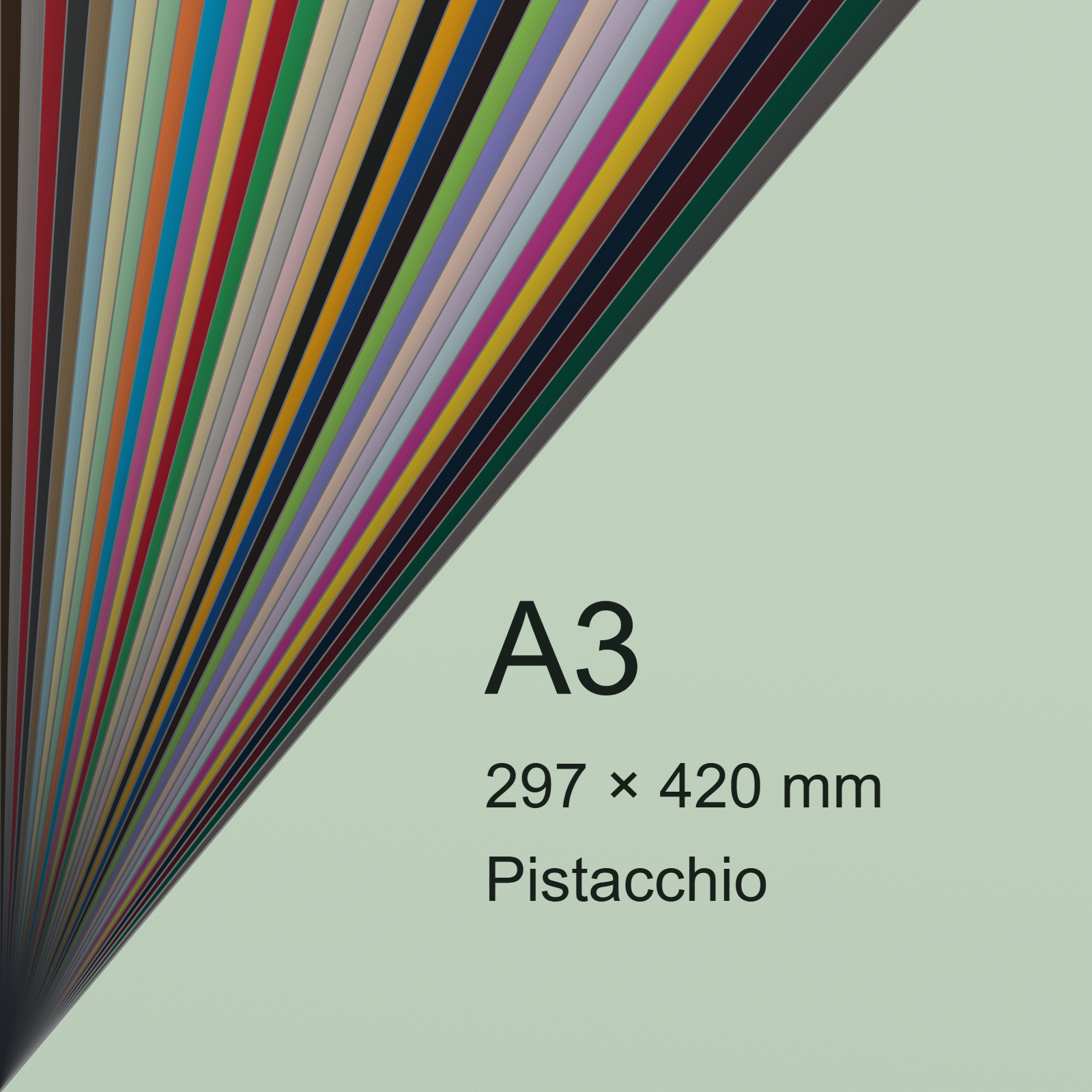 Cartoncino Favini, Burano, 140 g/m², A3, PISTACCHIO 04 bra840A3 - immagine aggiuntiva