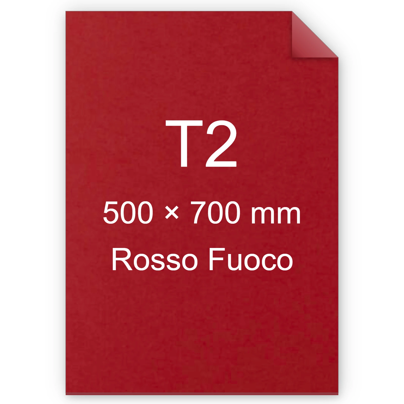 Cartoncino Favini, Burano, 250 g/m², T2, ROSSO FUOCO 79 BRA3349t2