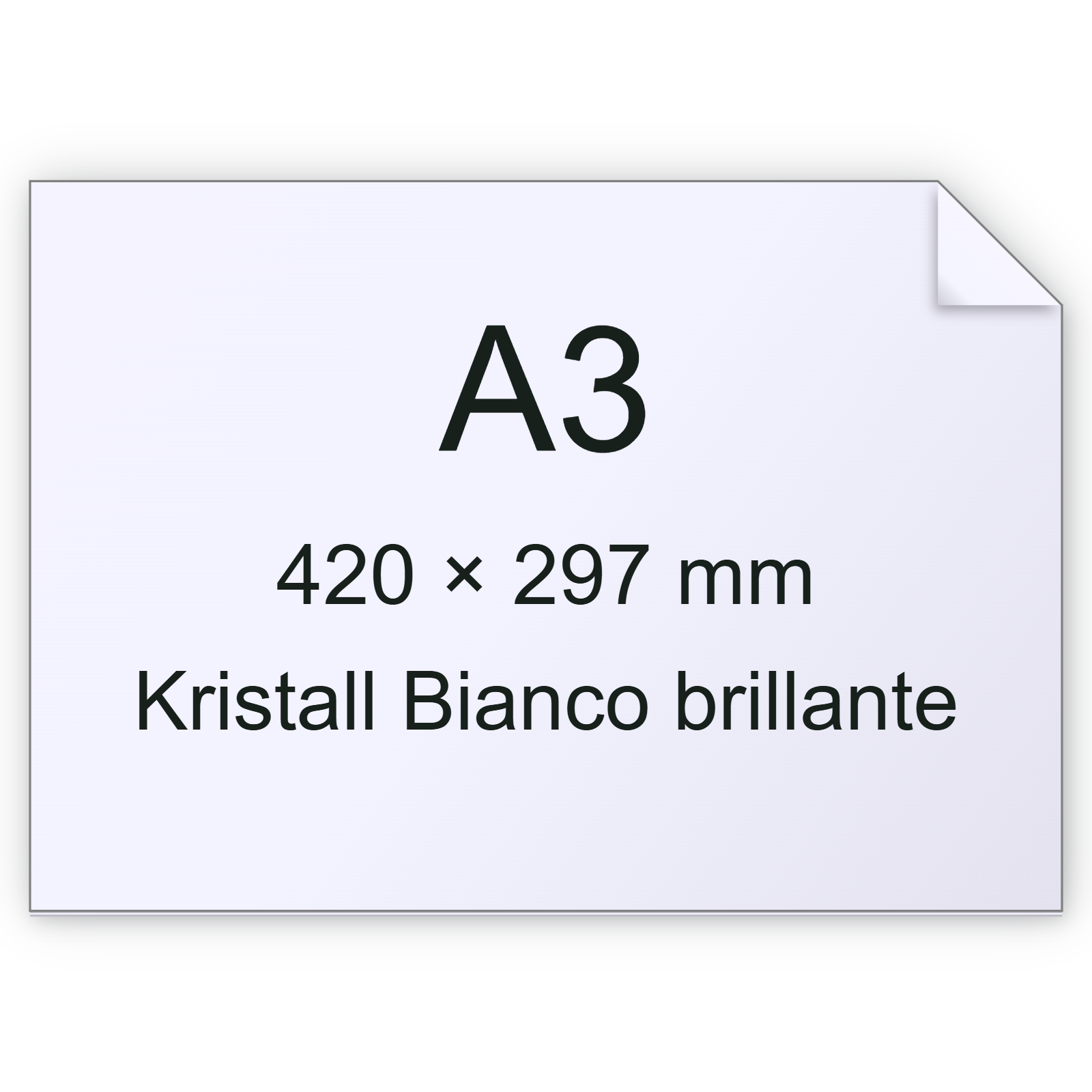 CartoncinoKristall, Munken, BiancoBrillante, 120gr, a3 bra1757a3