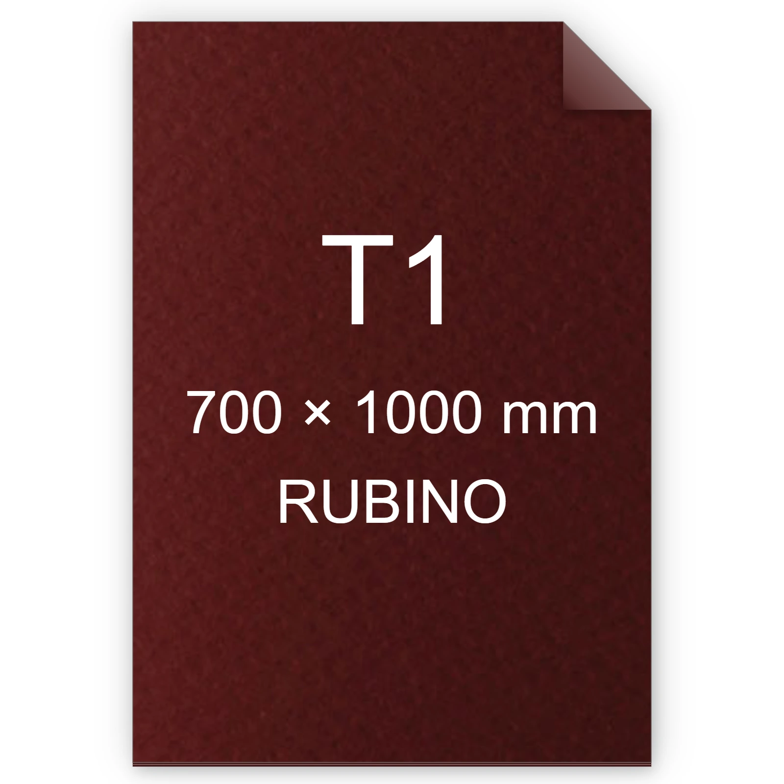 Cartoncino Favini, Prisma Color Sigillo Monoruvido, 220 g/m², T1, RUBINO 05 FAVA3330A1