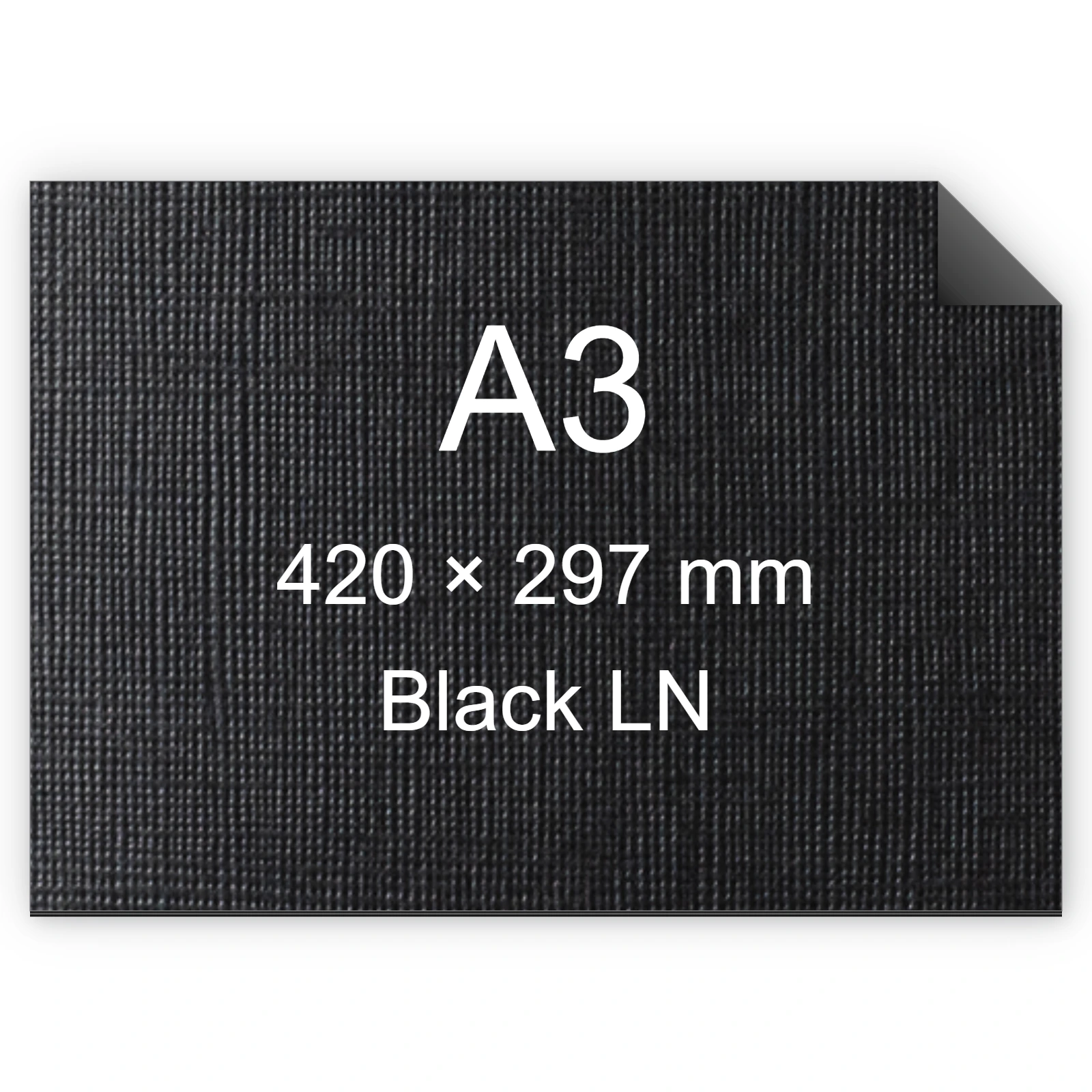 Cartoncino Favini, Classy Covers, 120 g/m², A3, BLACK LN bra6633a3