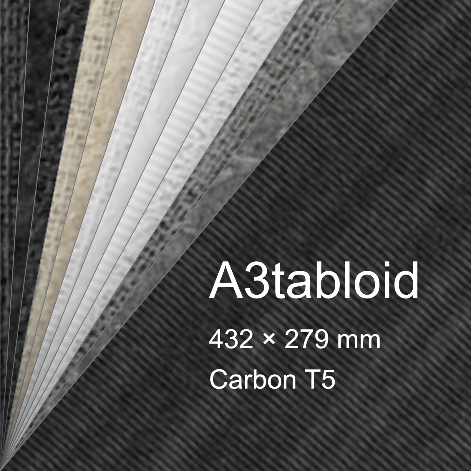 Carta Favini, Classy Covers, 115 g/m², A3tabloid, CARBON T5 bra6649a3tabloid - immagine aggiuntiva