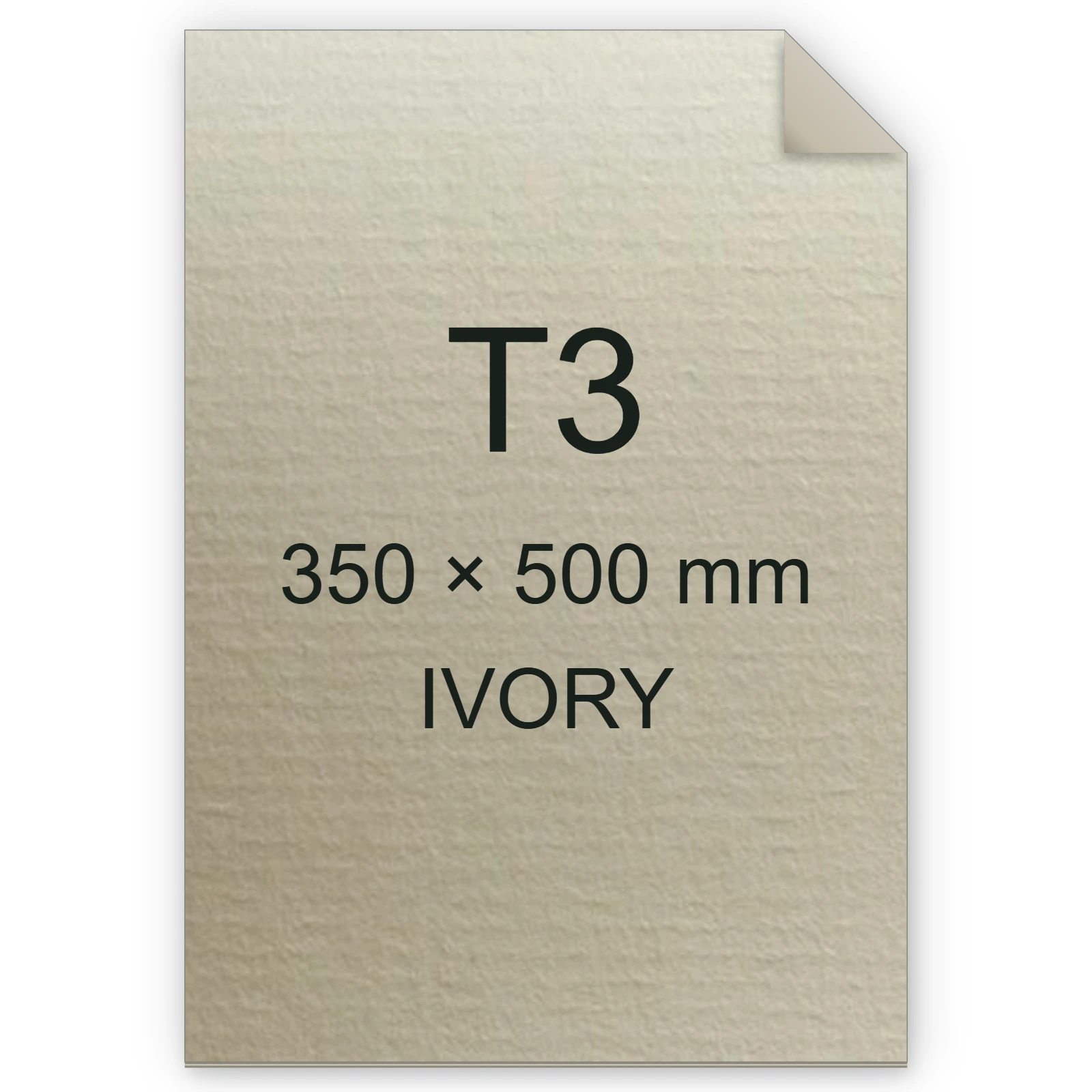 Carta Favini, Contact Laid, 90 g/m², T3, IVORY bra6596t3