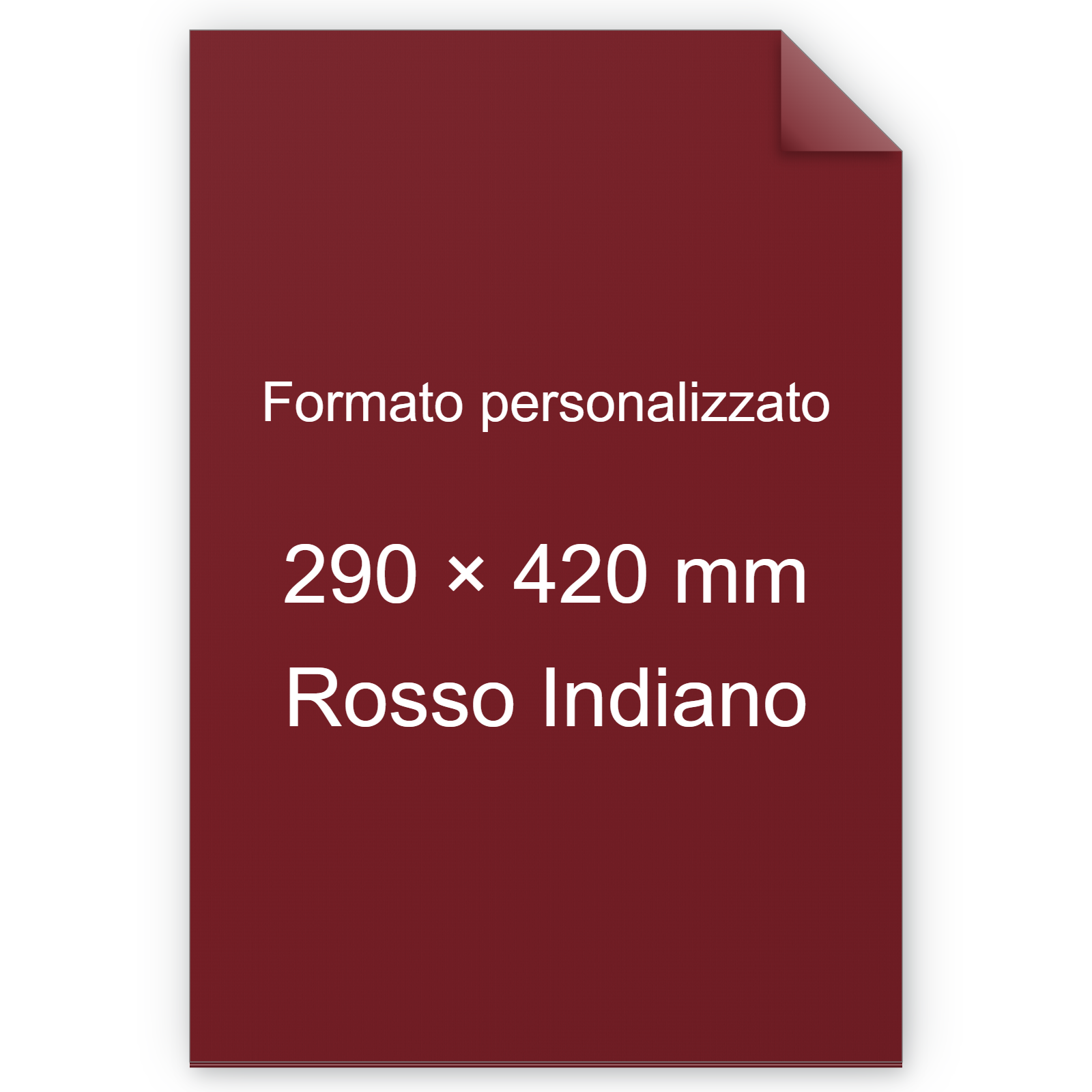 Cartoncino Favini, Burano, 140 g/m², 290x420 mm, ROSSO INDIANO 69 bra853A3