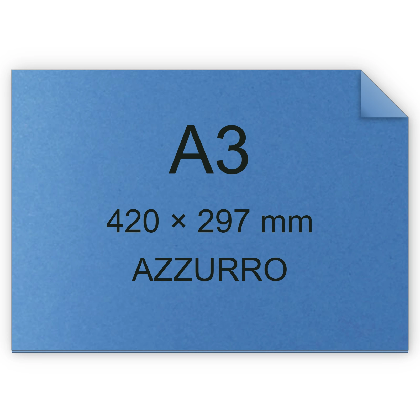 Cartoncino Favini, RismaLuce, 140 g/m², A3, AZZURRO 55 FAVA65G213