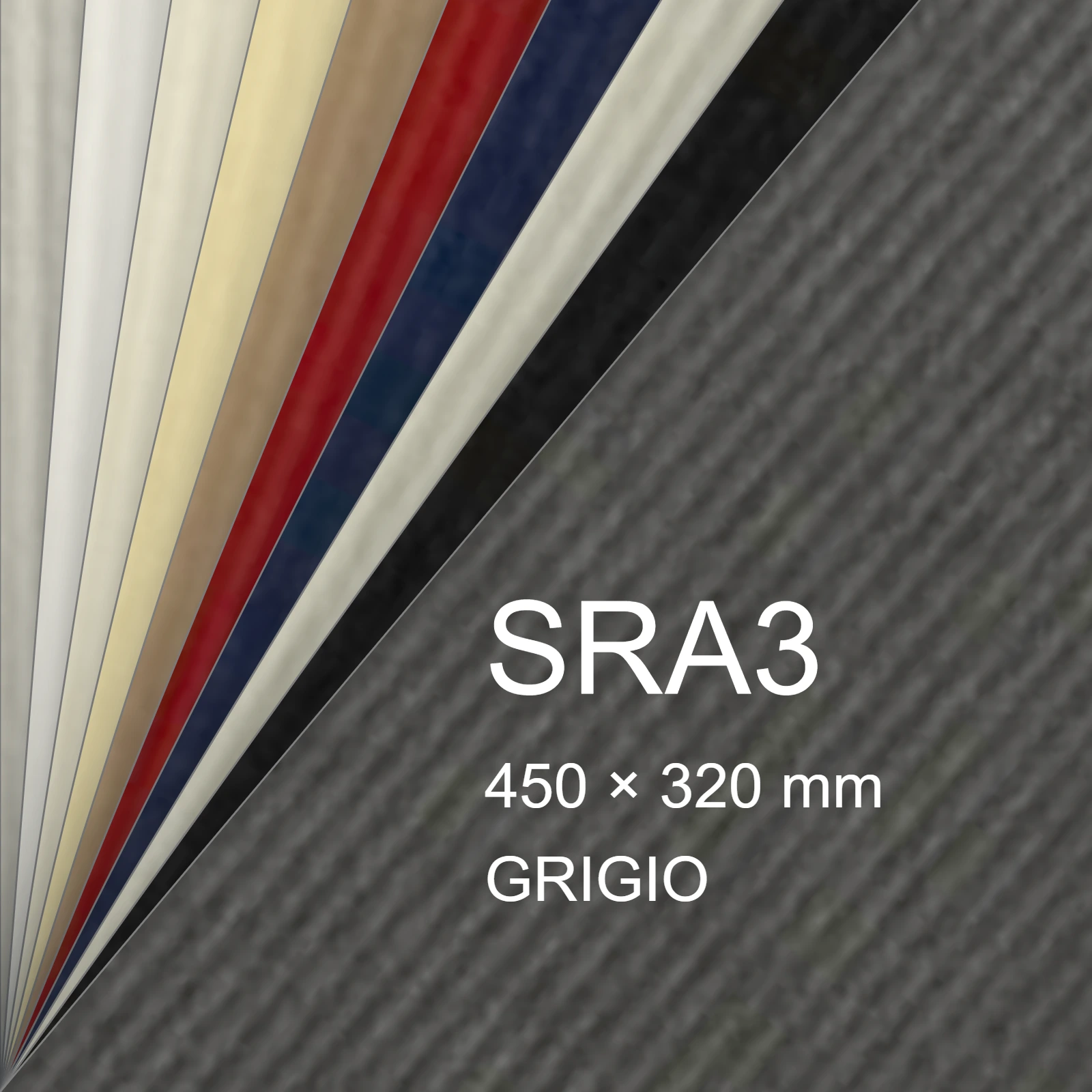 Cartoncino Favini, Twill, 240 g/m², SRA3, GRIGIO bra6679sra3 - immagine aggiuntiva