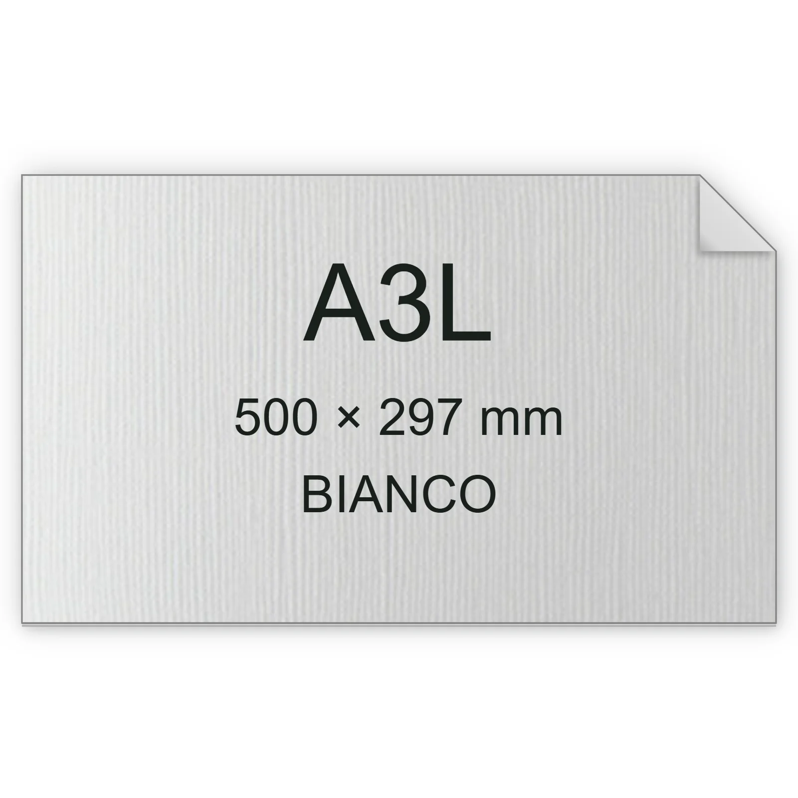 Cartoncino Favini, Bianco Flash Premium trama tela, 120 g/m², A3L, BIANCO bra6801a3l