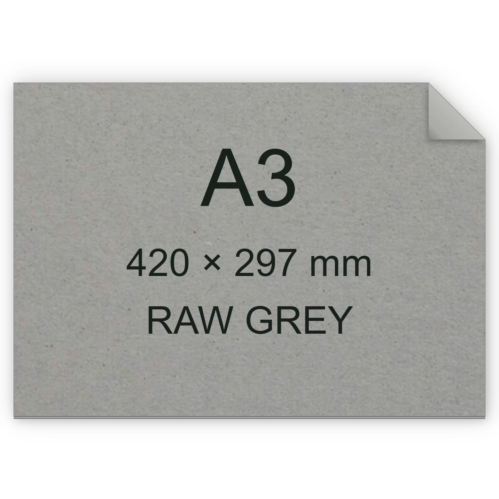 Cartoncino Favini, Shiro Echo Raw, 350 g/m², A3, RAW GREY bra6658a3