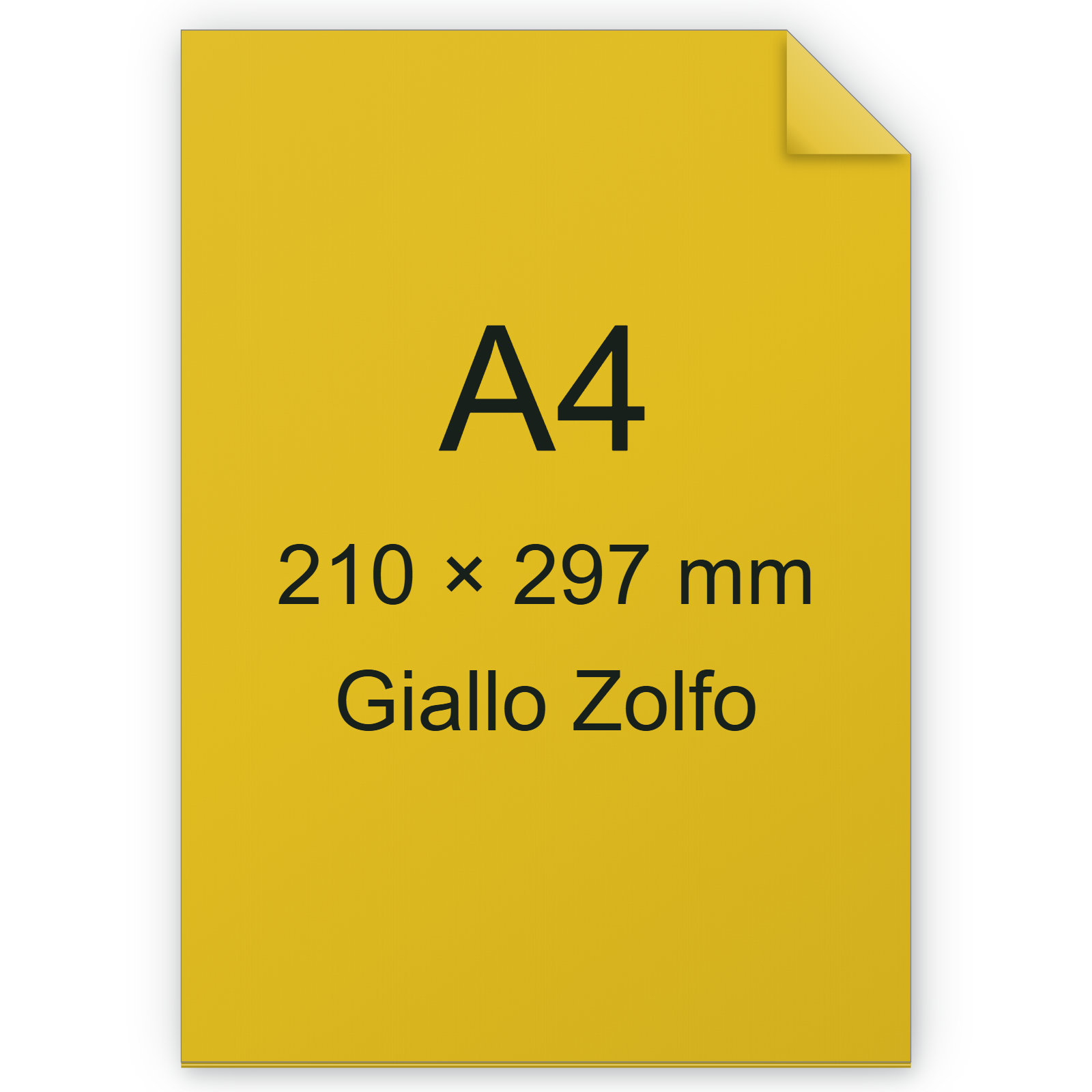 Cartoncino Favini, Burano, 200 g/m², A4, GIALLO ZOLFO 51 bra850