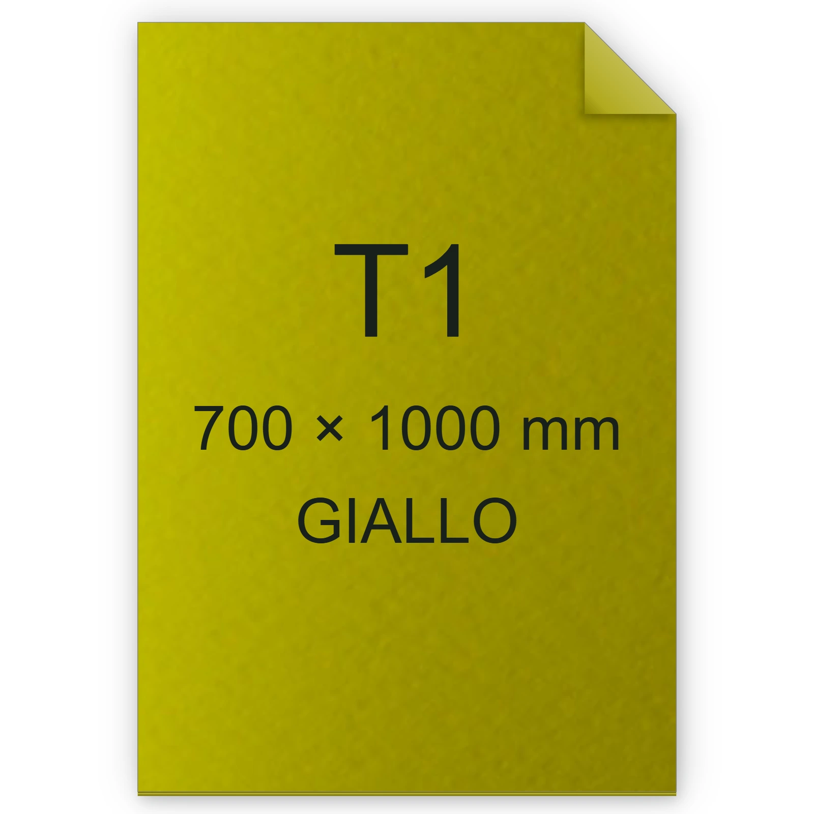Cartoncino Favini, Prisma Color Monoruvido, 220 g/m², T1, GIALLO 02 FAVA33B201