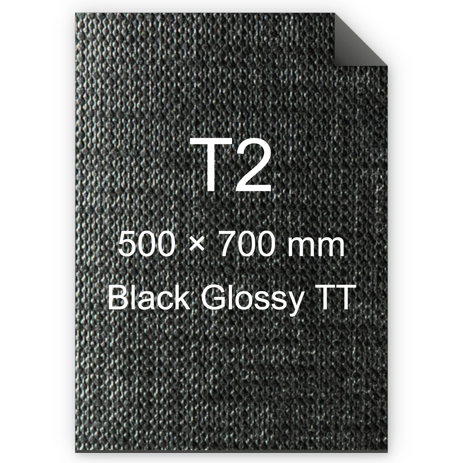 Cartoncino Favini, Classy Covers, 125 g/m², T2, BLACK GLOSSY TT bra6638t2