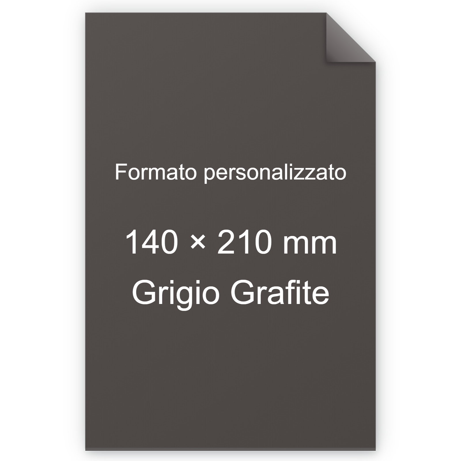 Cartoncino Favini, Burano, 320 g/m², 140x210 mm, GRIGIO GRAFITE 72 BRA876a5
