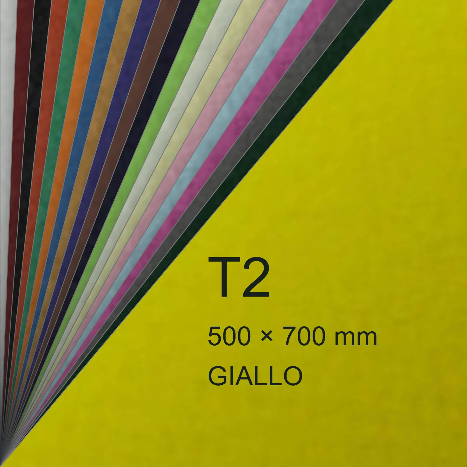 Cartoncino Favini, Prisma Color Sigillo Monoruvido, 220 g/m², T2, GIALLO 02 FAVA33B012 - immagine aggiuntiva