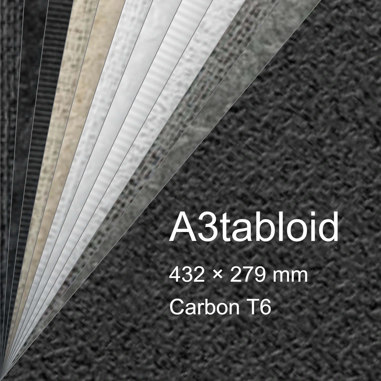 Carta Favini, Classy Covers, 115 g/m², A3tabloid, CARBON T6 bra6650a3tabloid - immagine aggiuntiva