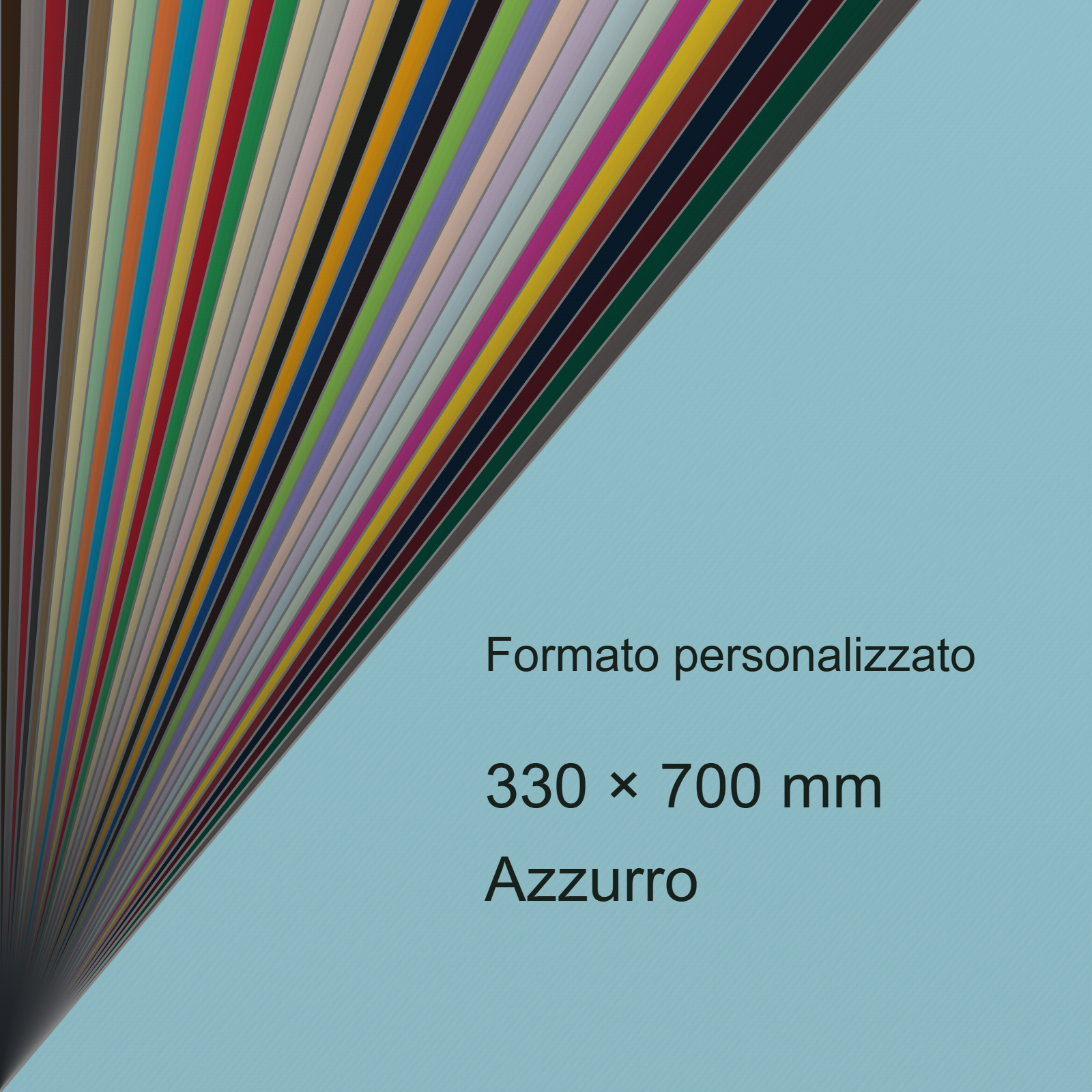 Cartoncino Favini, Burano, 120 g/m², 330x700 mm, AZZURRO 08 bra791SB - immagine aggiuntiva