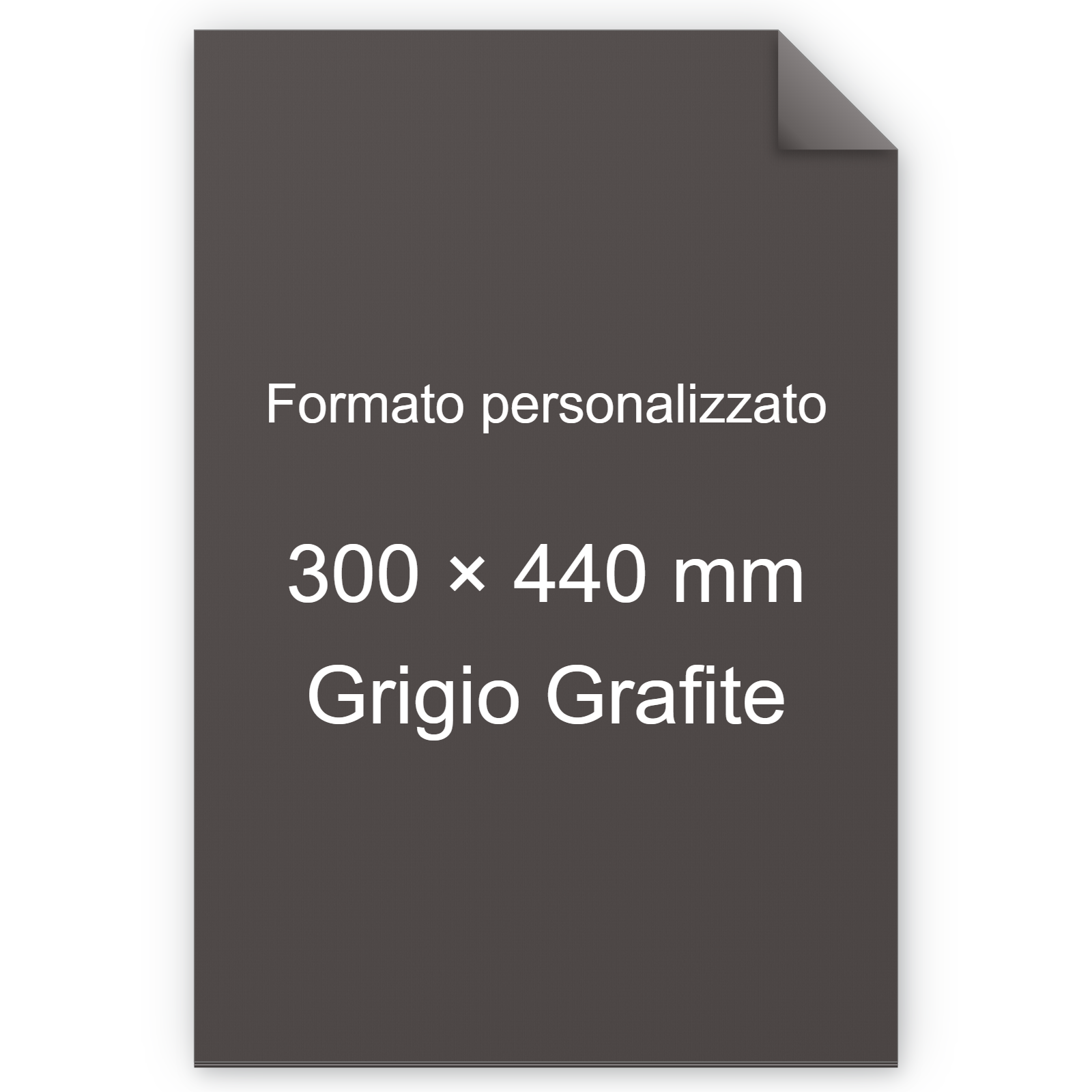 Cartoncino Favini, Burano, 320 g/m², 300x440 mm, GRIGIO GRAFITE 72 BRA876a3+