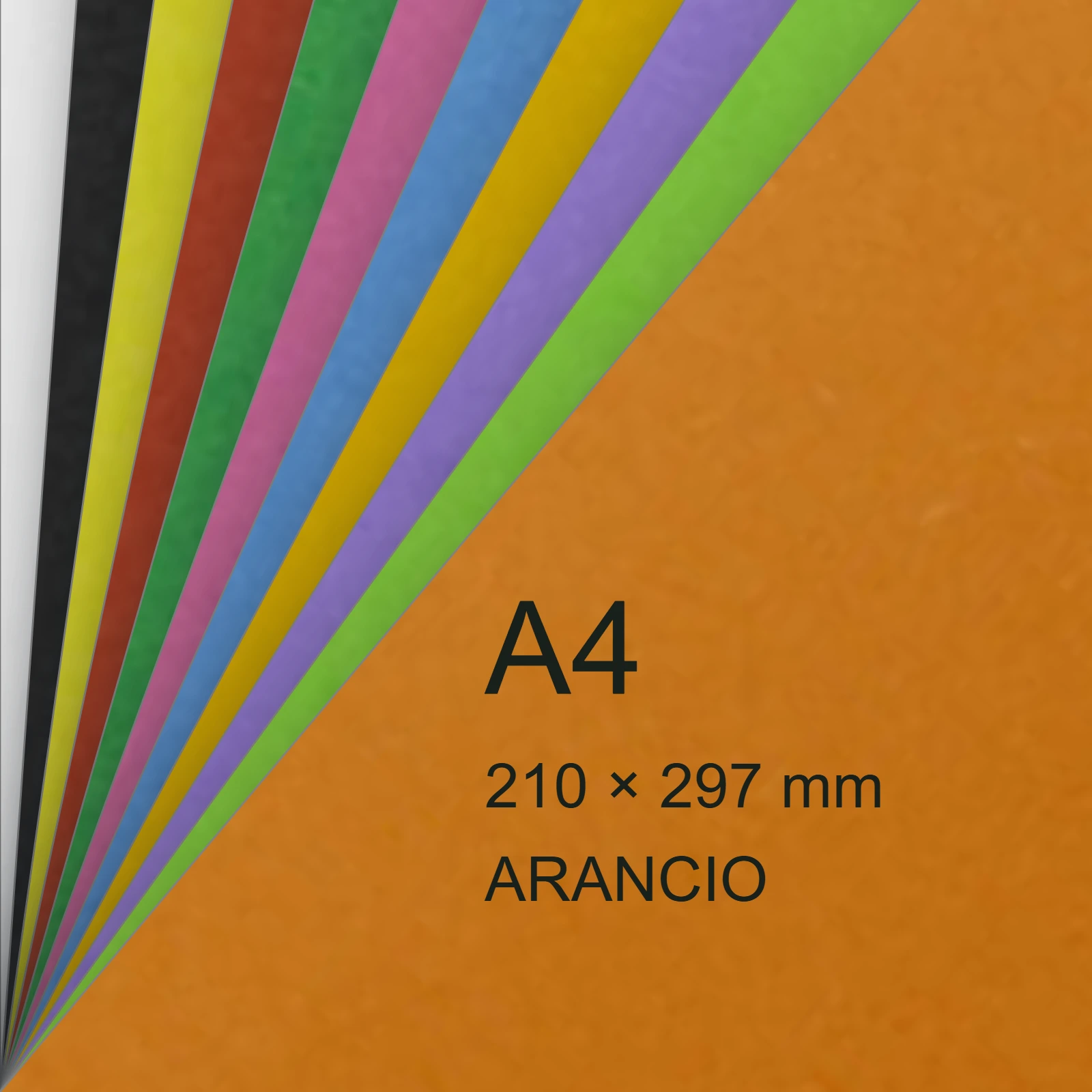 Carta Favini, RismaLuce Small Collezioni, 90 g/m², A4, ARANCIO 56 FAVA69E144 - immagine aggiuntiva