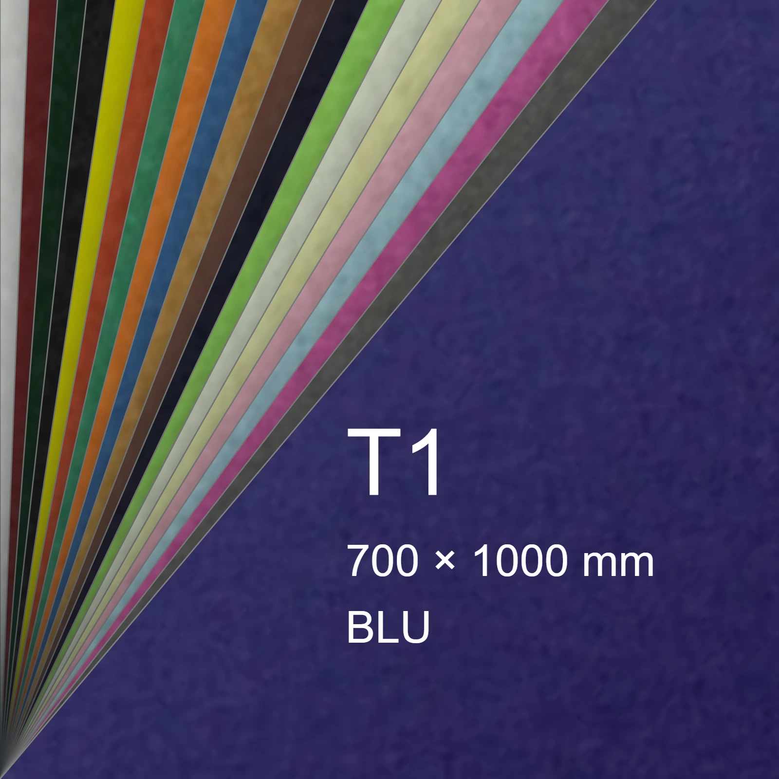 Cartoncino Favini, Prisma Color Monoruvido, 220 g/m², T1, BLU 26 FAVA33K201 - immagine aggiuntiva