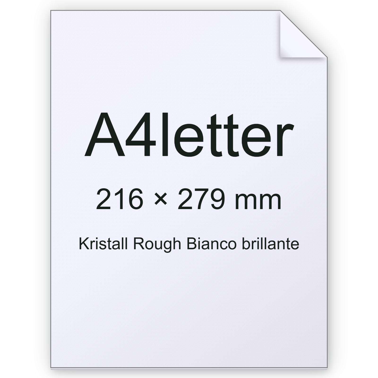 Cartoncino Kristall Rough, Munken, BiancoBrillante, 300gr, a4letter bra2572a4letter