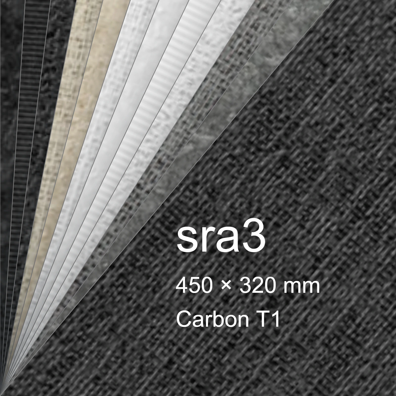Carta Favini, Classy Covers, 115 g/m², sra3, CARBON T1 bra6647sra3 - immagine aggiuntiva