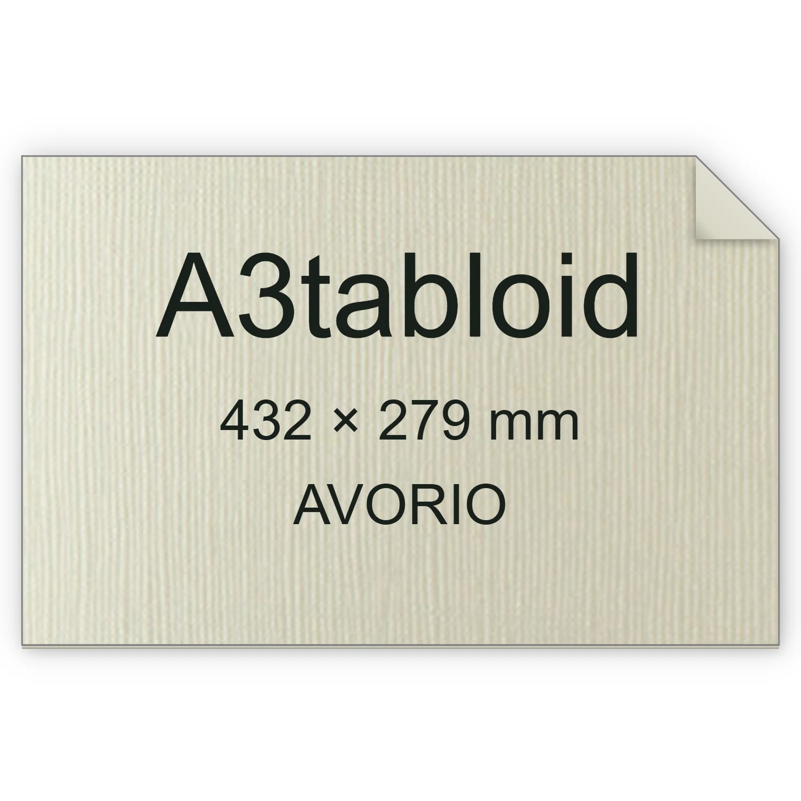 Cartoncino Favini, Bianco Flash Ivory trama tela, 250 g/m², A3tabloid, AVORIO bra6804a3tabloid