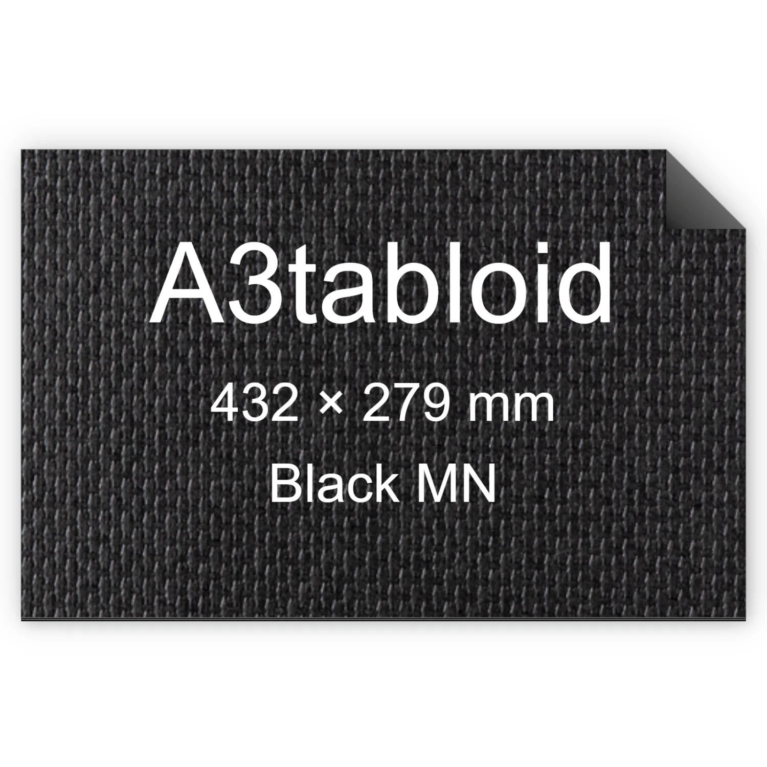 Cartoncino Favini, Classy Covers, 120 g/m², A3tabloid, BLACK MN bra6634a3tabloid