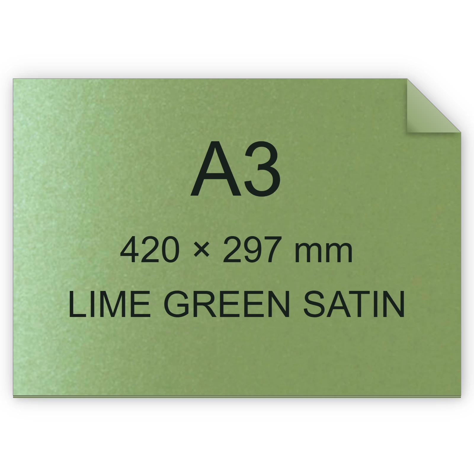 Cartoncino Favini, Majestic Satin, 290 g/m², A3, LIME GREEN SATIN bra981a3