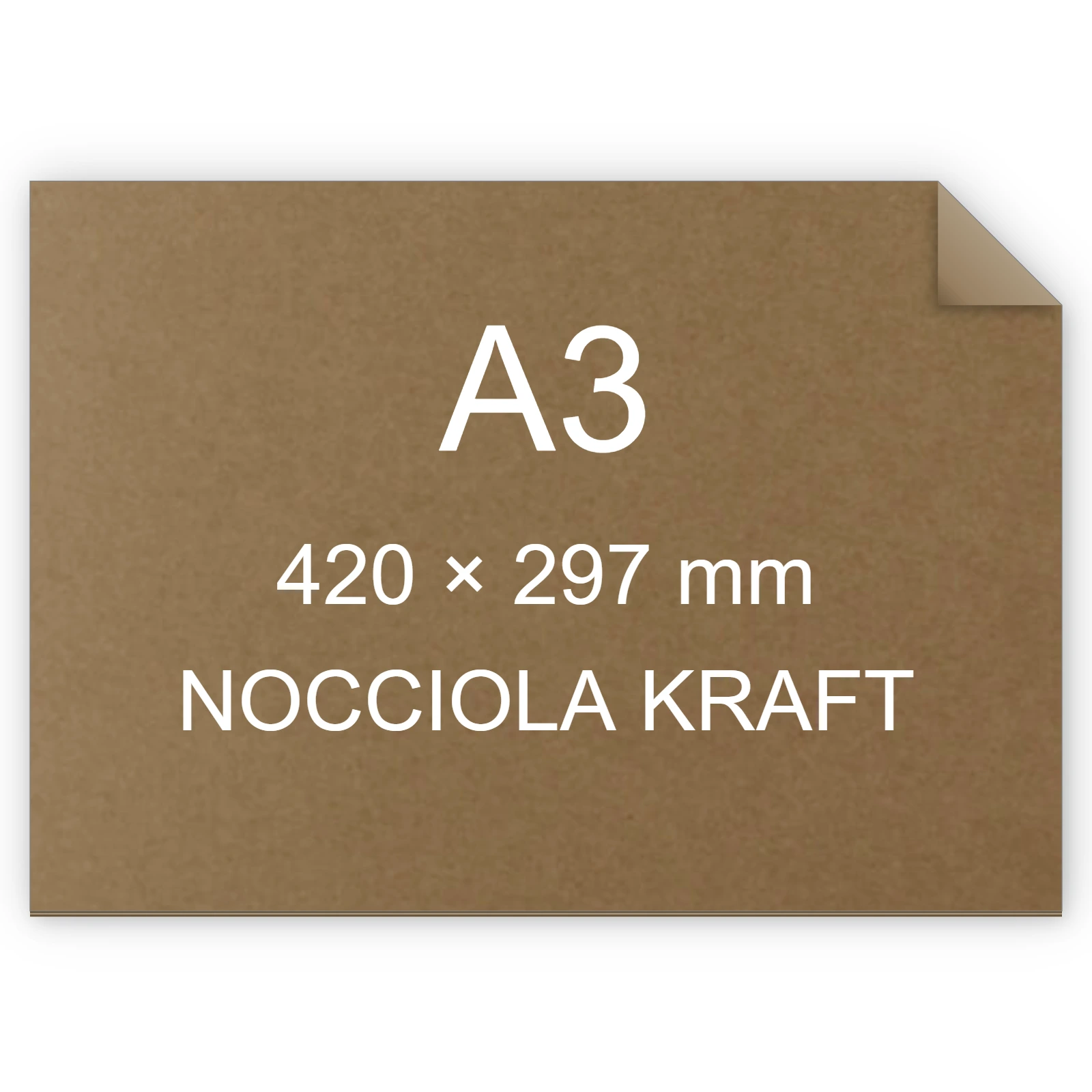 Cartoncino Favini, Sumo (1 mm), 700 g/m², A3, NOCCIOLA KRAFT BRA96A3