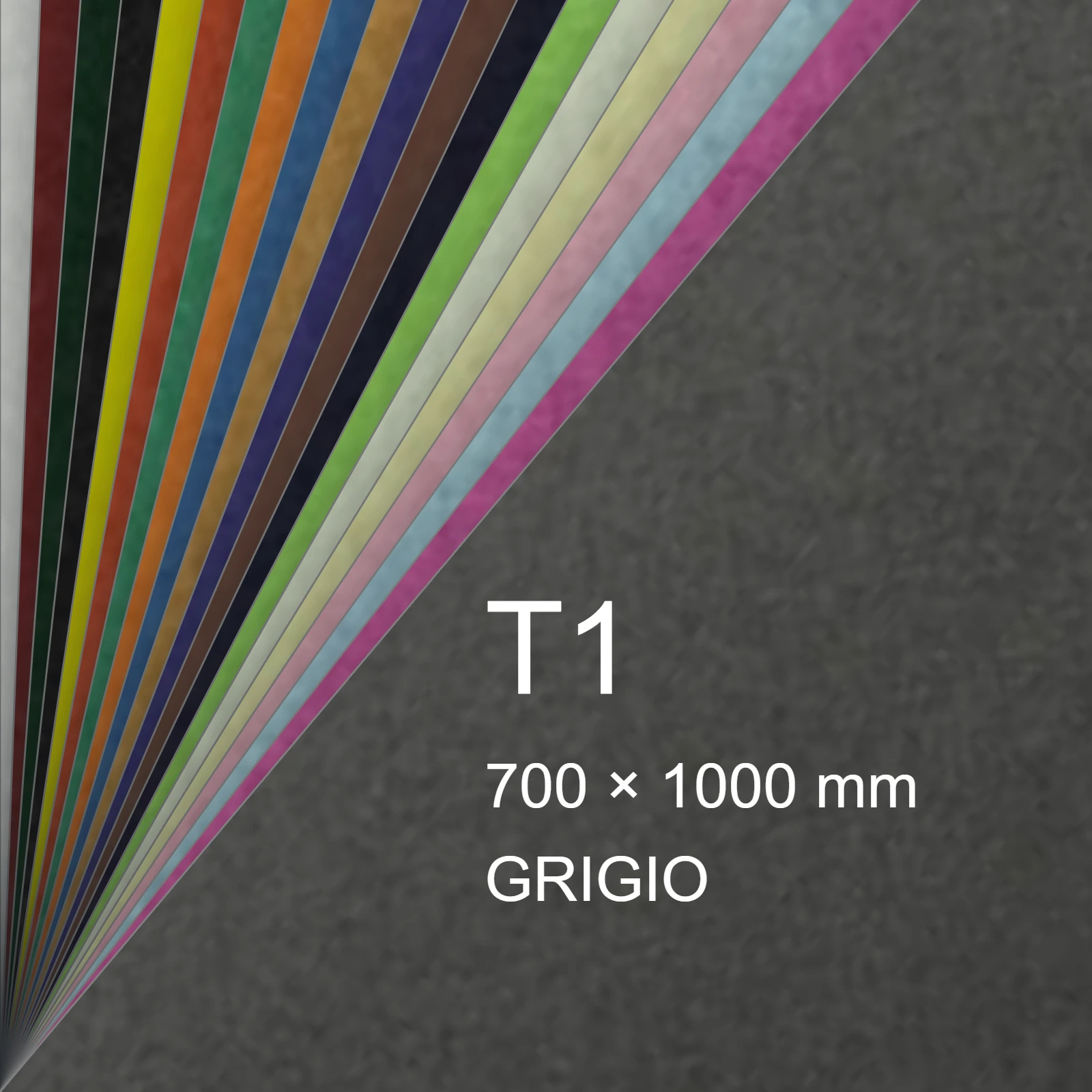 Cartoncino Favini, Prisma Color Monoruvido, 220 g/m², T1, GRIGIO 15 FAVA33W201 - immagine aggiuntiva