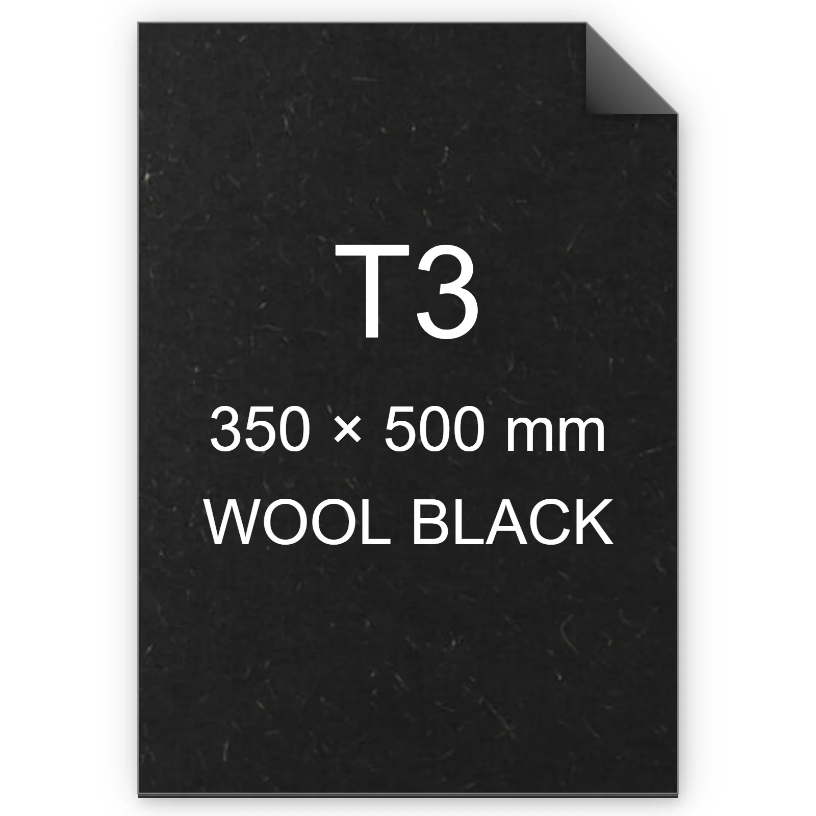 Cartoncino Favini, Refit, 250 g/m², T3, WOOL BLACK bra6744t3