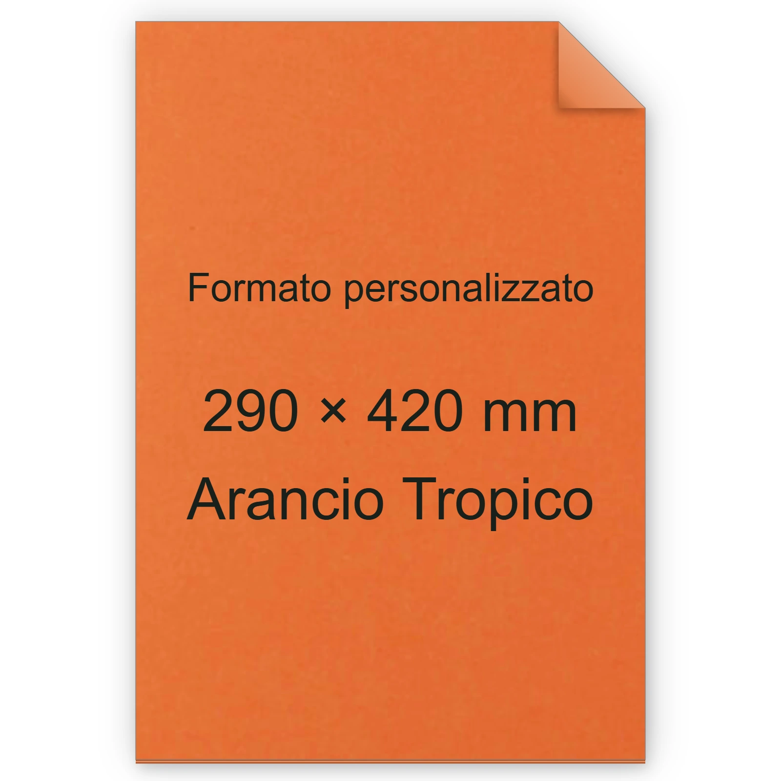 Cartoncino Favini, Burano, 140 g/m², 297x420 mm, ARANCIO TROPICO 56 bra575A3