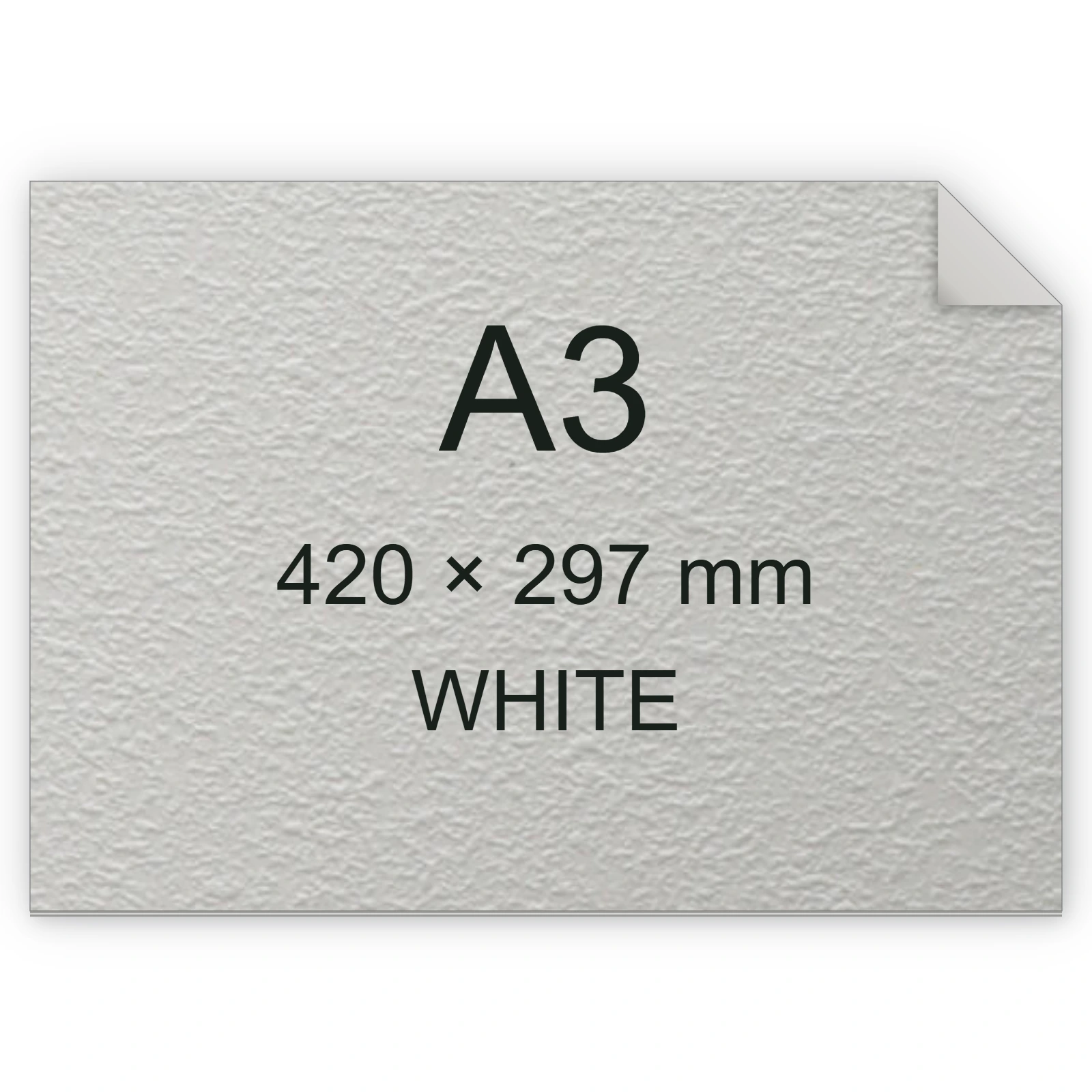 Cartoncino Favini, Tokyo, 120 g/m², A3, WHITE bra6601a3