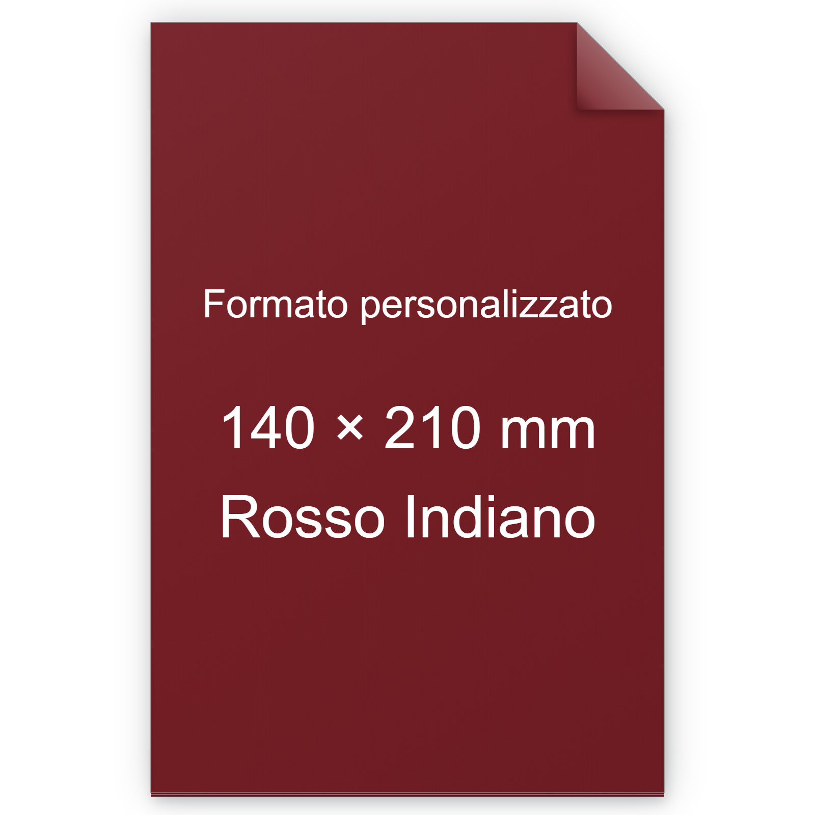 Cartoncino Favini, Burano, 140 g/m², 140x210 mm, ROSSO INDIANO 69 bra853A5