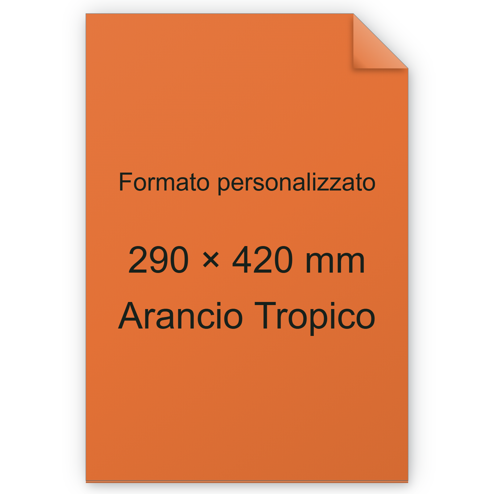Cartoncino Favini, Burano, 140 g/m², 290x420 mm, ARANCIO TROPICO 56 bra575A3