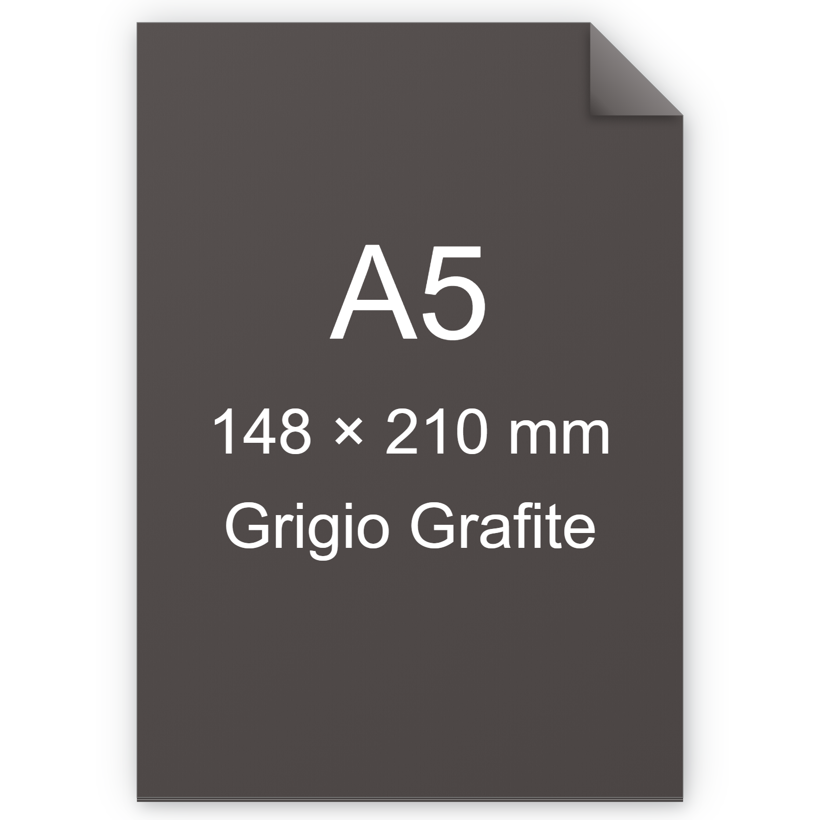 Cartoncino Favini, Burano, 200 g/m², A5, GRIGIO GRAFITE 72 BRA873a5