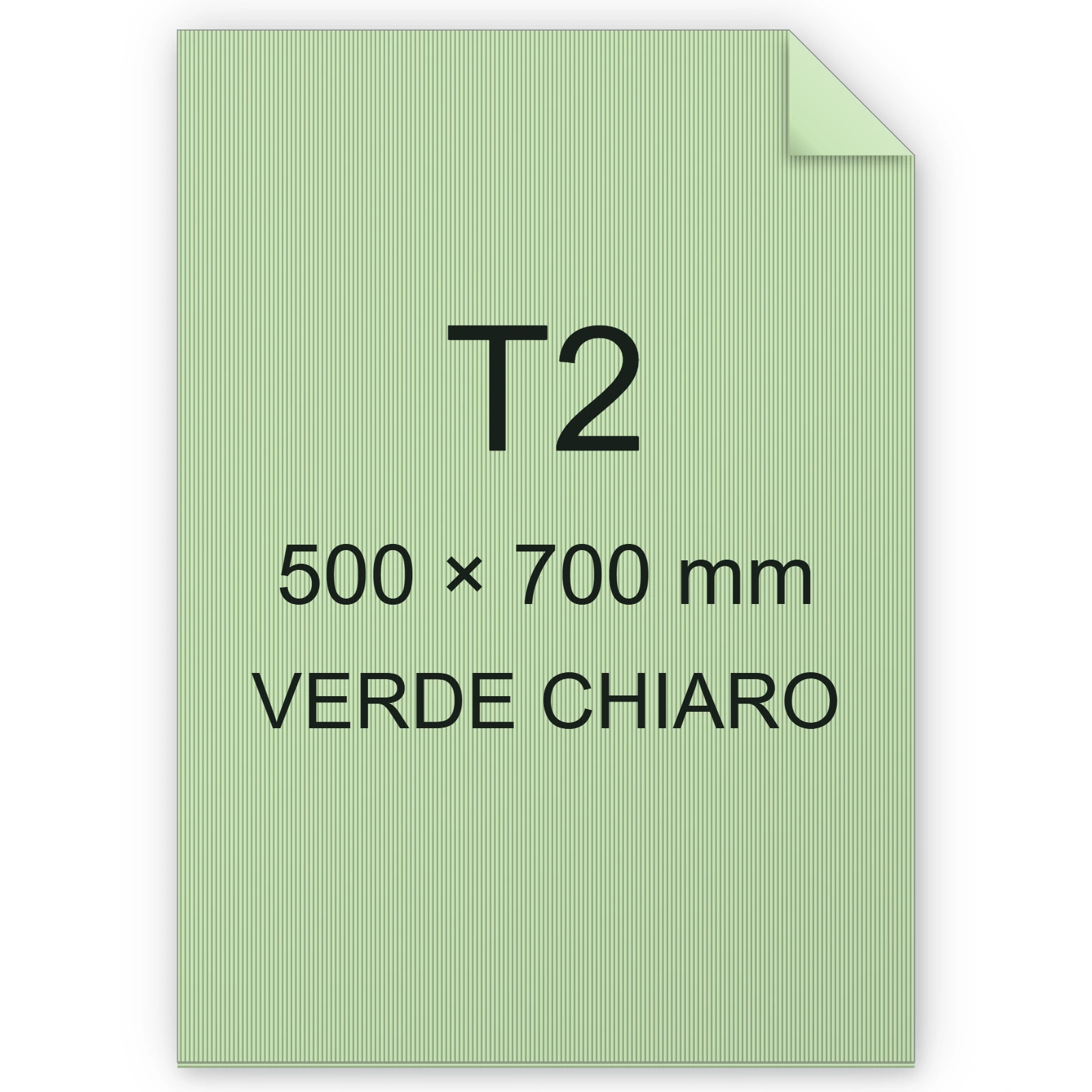 Cartoncino Favini, Sigillo Ondulato, 275 g/m², T2, VERDE CHIARO FAVA35P041
