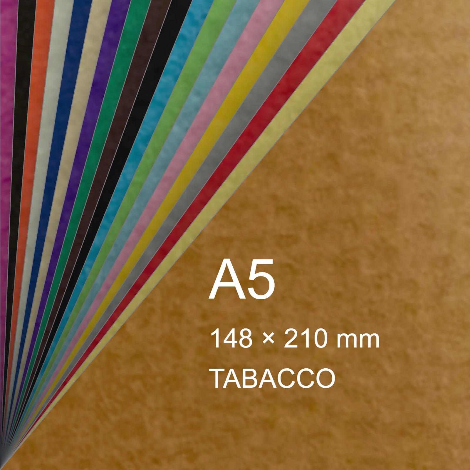 Cartoncino Favini, Prisma Plastificato, 250 g/m², A5, TABACCO bra1317A5 - immagine aggiuntiva