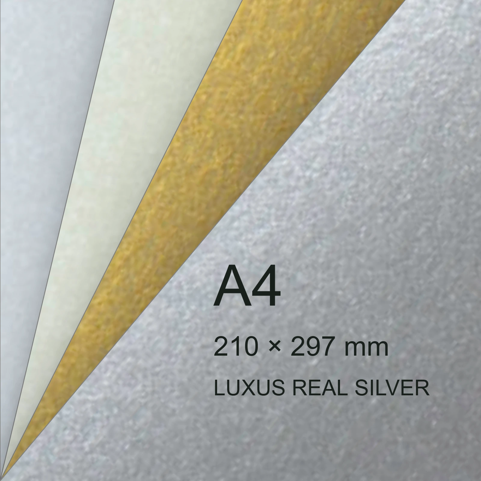 Cartoncino Favini, Majestic Digital HP Indigo, 250 g/m², A4, LUXUS REAL SILVER bra6549 - immagine aggiuntiva